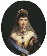 Konstantin Makovsky Portrait of Empress Maria Feodorovna oil on canvas